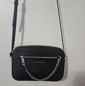Michael Kors Black Saffiano Leather Crossbody Bag